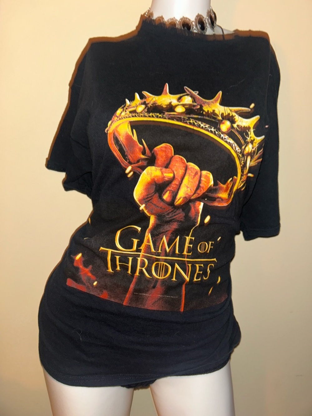 MAD Engine Game of Thrones Black Tee with White Logo
